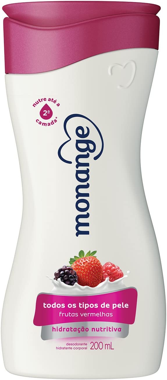 Loção Hidratante Des Monange Frutas vermelhas 200ml