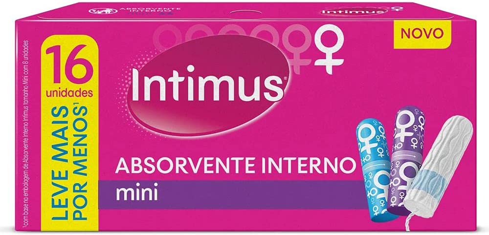 Absorvente Interno Mini Intimus 16 Unidades Leve Mais Por Menos