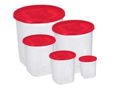 Conjunto Pote Mantimentos Jaguar 5 Unidades