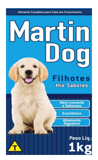 Ração Seca Cães Filhotes Martin Dog 1Kg