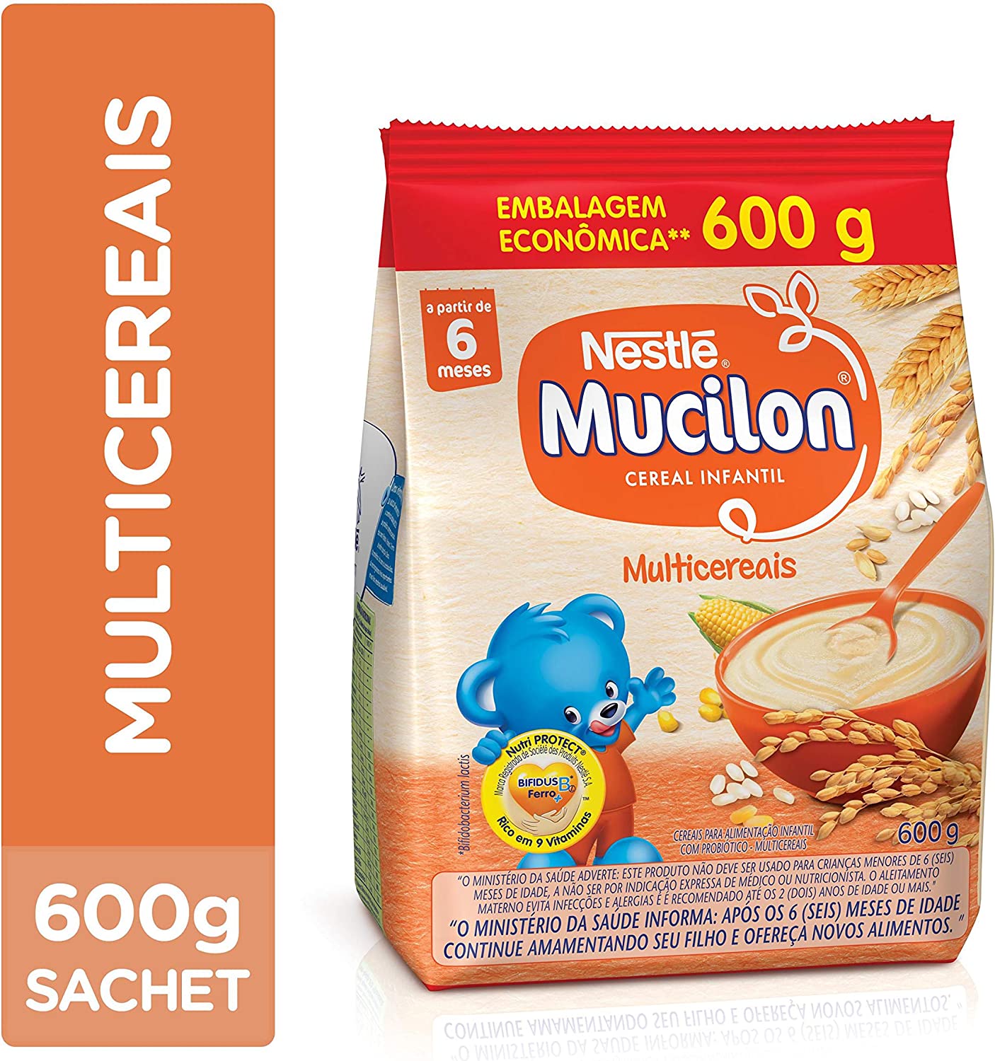 Cereal Infantil Mucilon Multicereais Pacote 600g