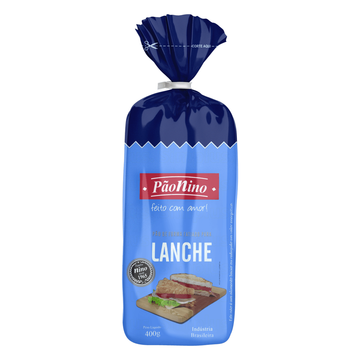 Pão Fermentação Natural Nino Lanche 400g