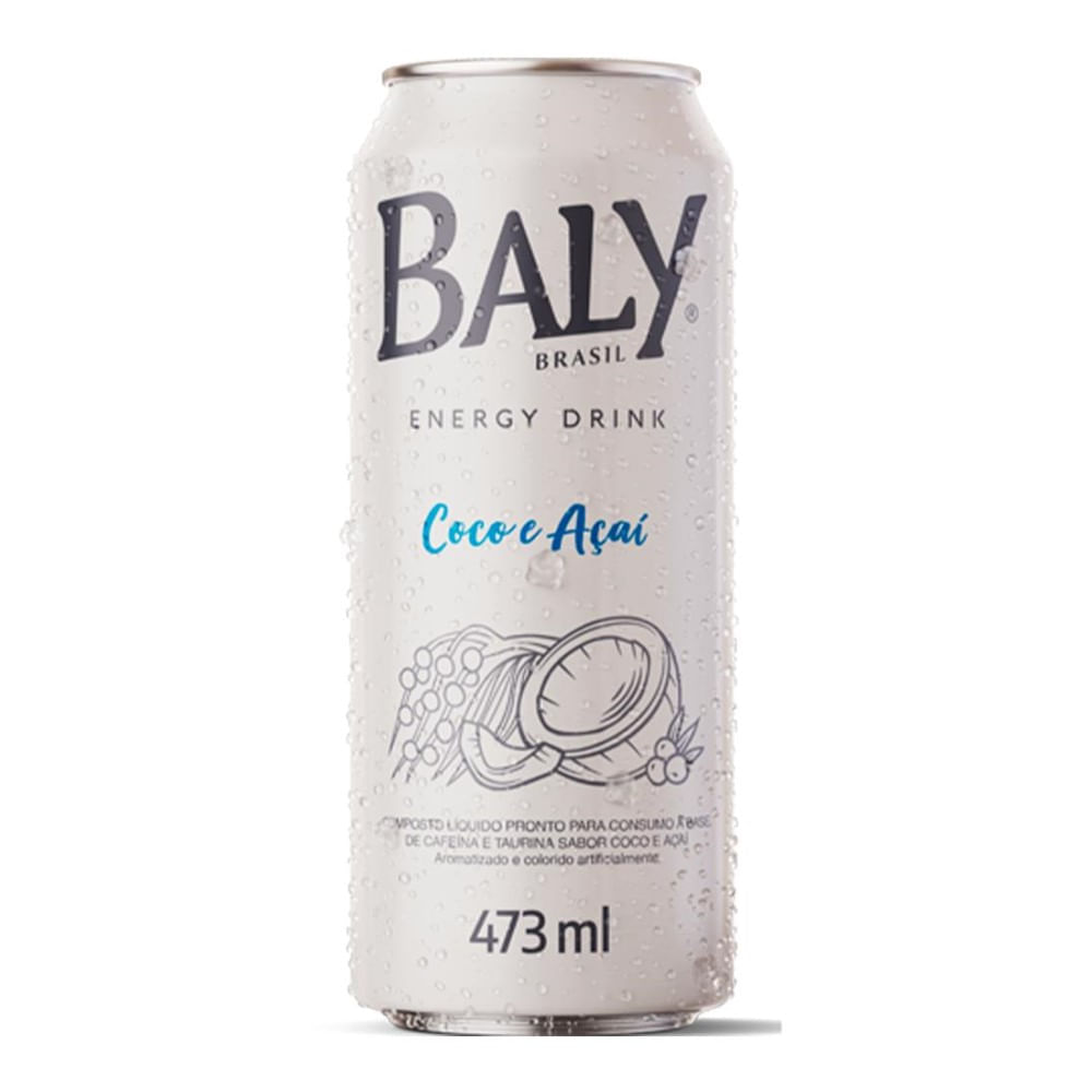 Energético Coco e Açaí Baly Lata 473mL