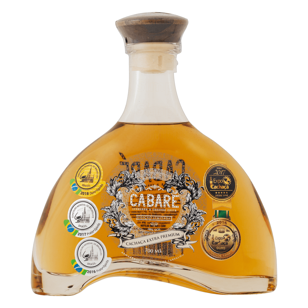 Cachaça Premium Cabaré 15 Anos 700ml