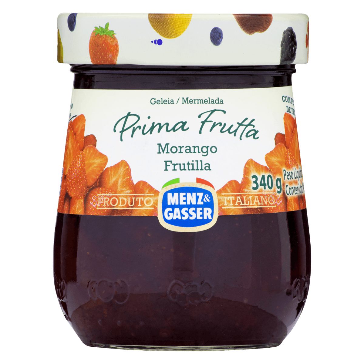 Geleia Morango Prima Fruta Menz e Gasser 340g