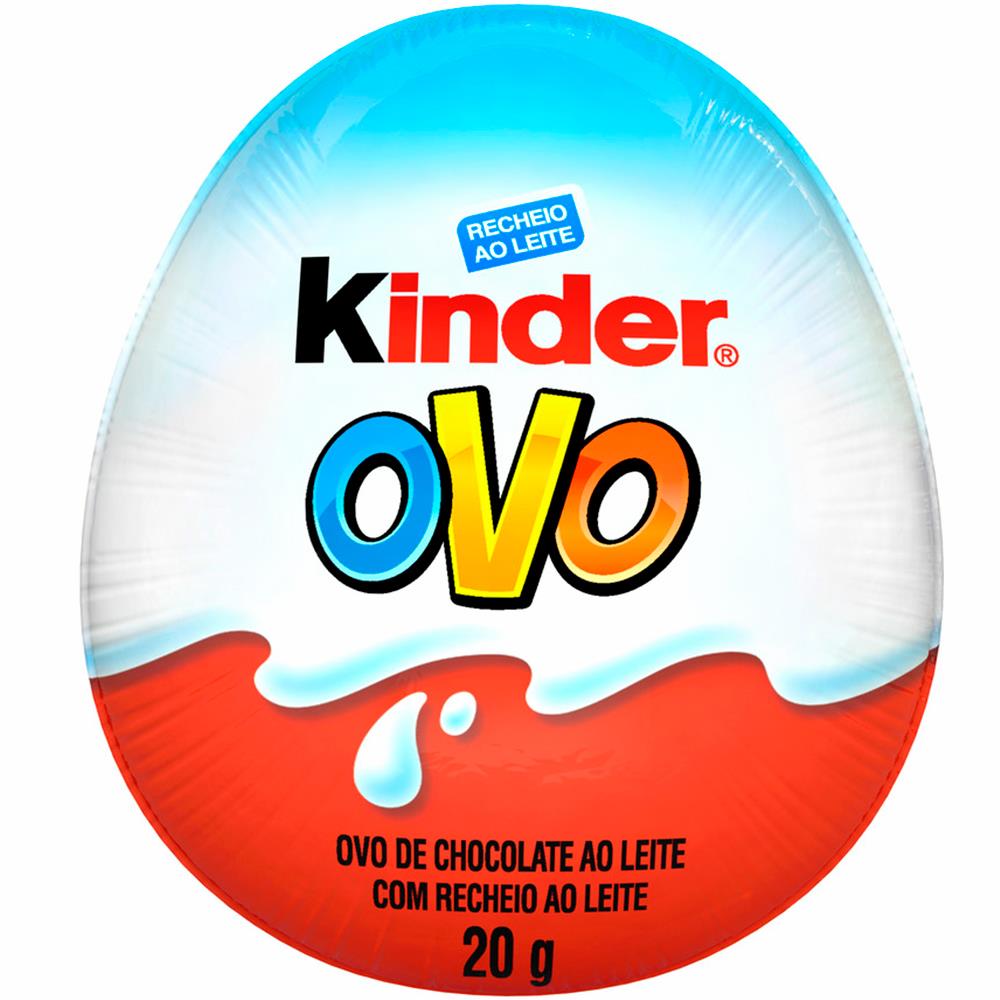 Ovo Chocolate Ao Leite Com Recheio Kinder Azul 20G