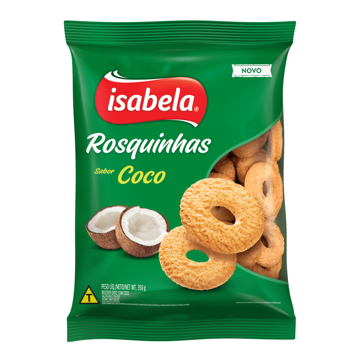 Biscoito Rosquinha Coco Isabela 350g
