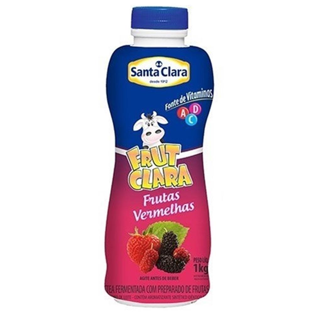Bebida Láctea Frutas Vermelhas Santa Clara 1L