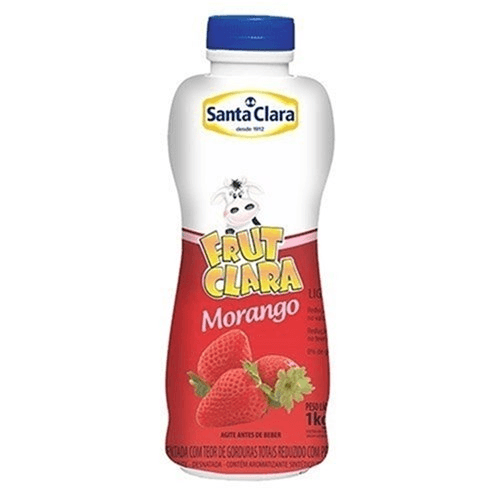 Bebida Láctea Morango Light Santa Clara 1L