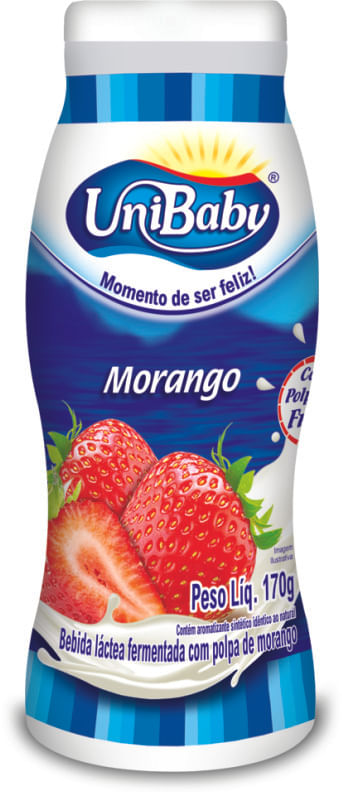 Bebida Láctea Morango Unibaby 150g