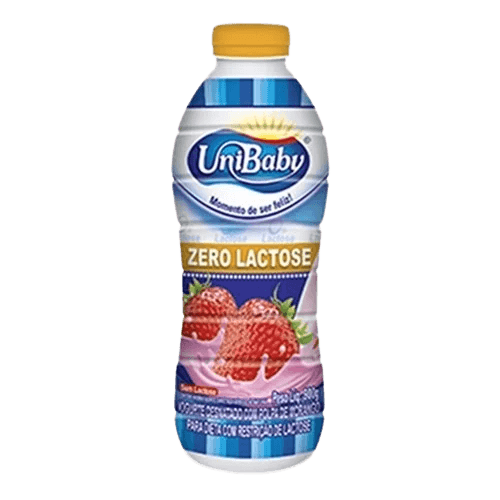 Bebida Láctea Morango Zero Lactose Unibaby 850g