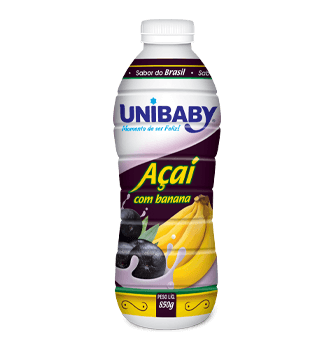 Bebida Láctea Açaí Com Banana Unibaby 850g