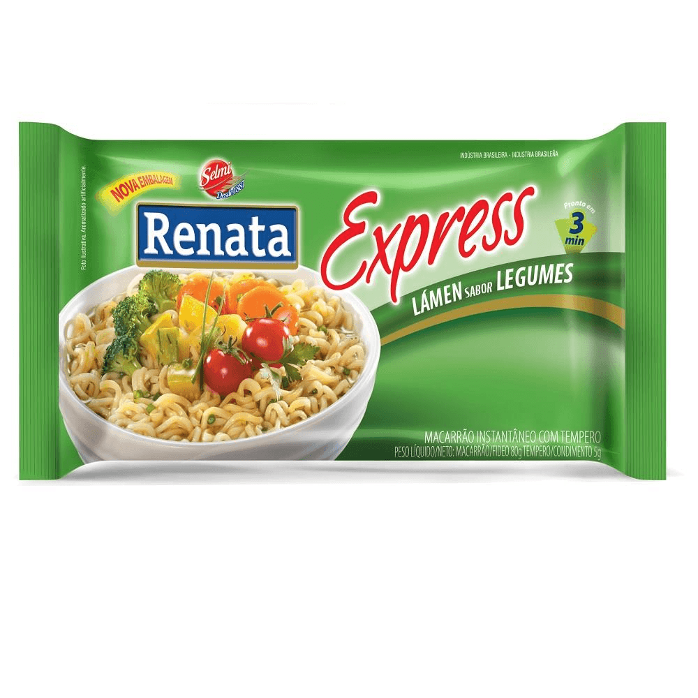 Macarrão Instantâneo Renata Express Lámen Sabor Feijão com Bacon 85g