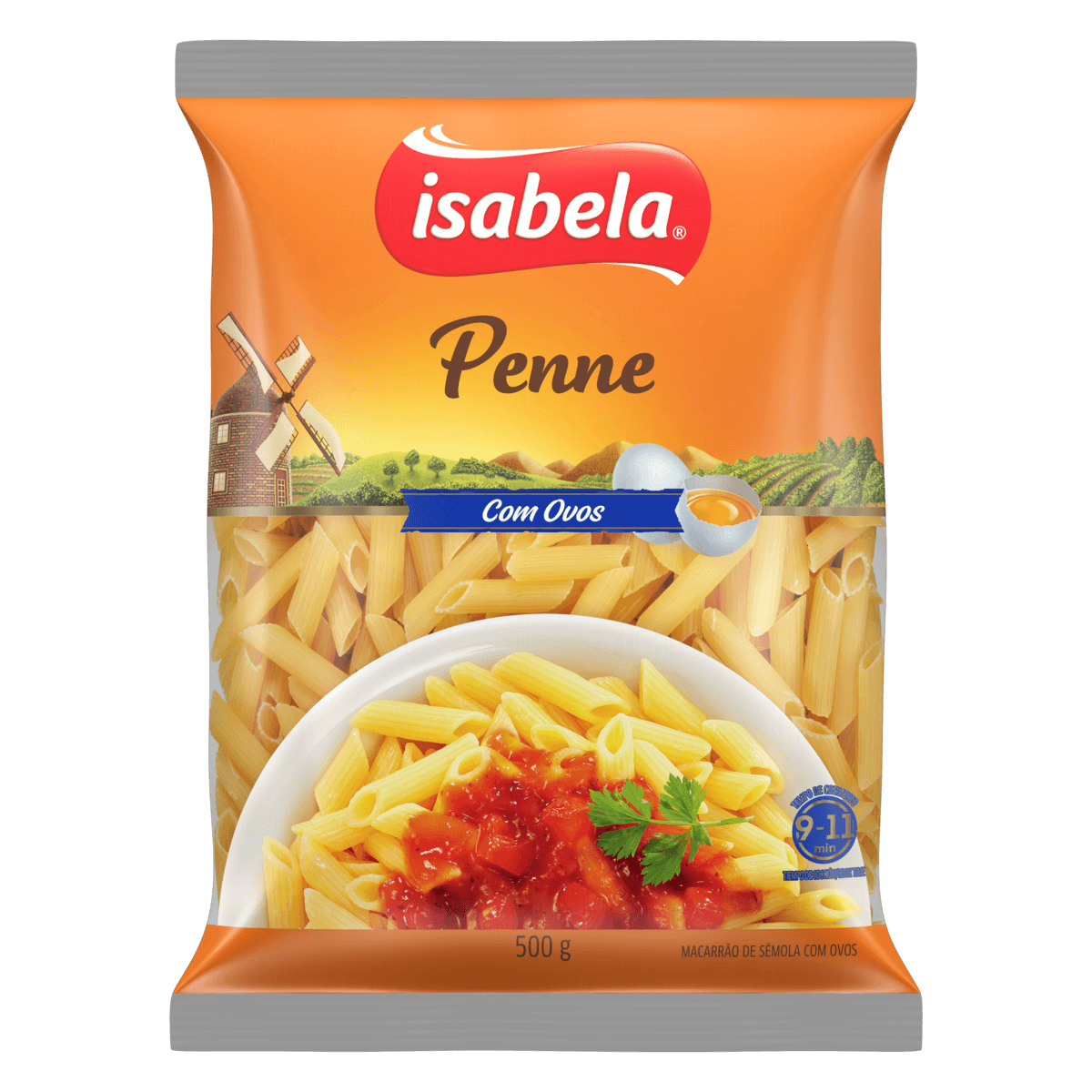 Macarrão Com Ovos Penne Isabela 500g
