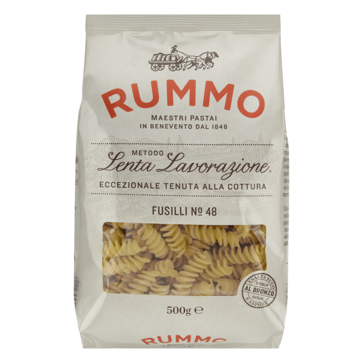 Macarrão Grano Duro Fusilli Número 48 Rummo 500g