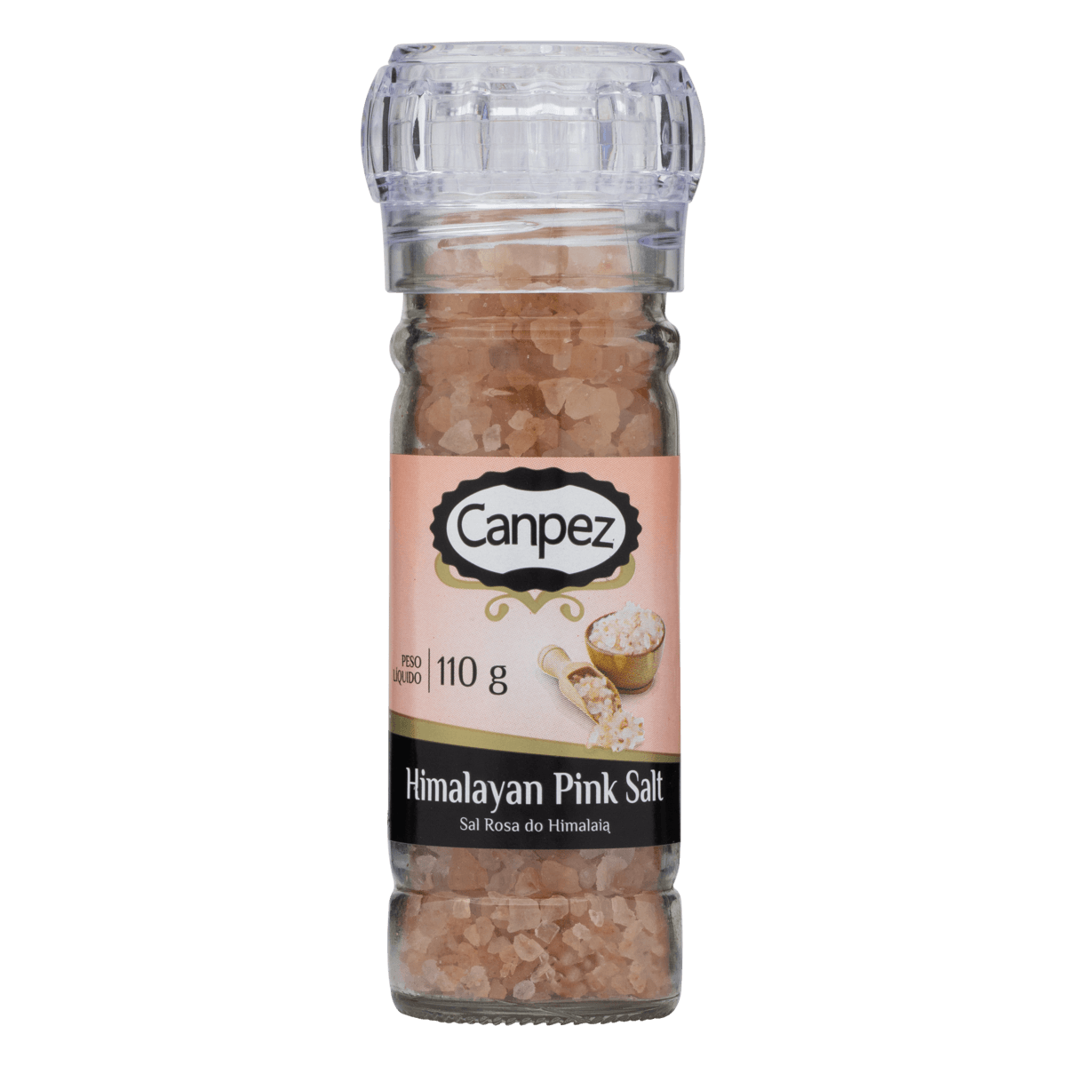 Sal Rosa Do Himalaia Com Moedor Canpez 110g