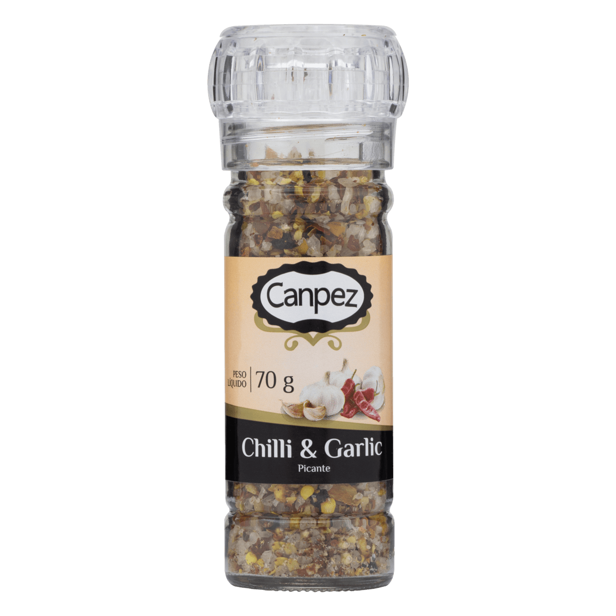 Tempero Granulado Carne Com Moedor Canpez 70g