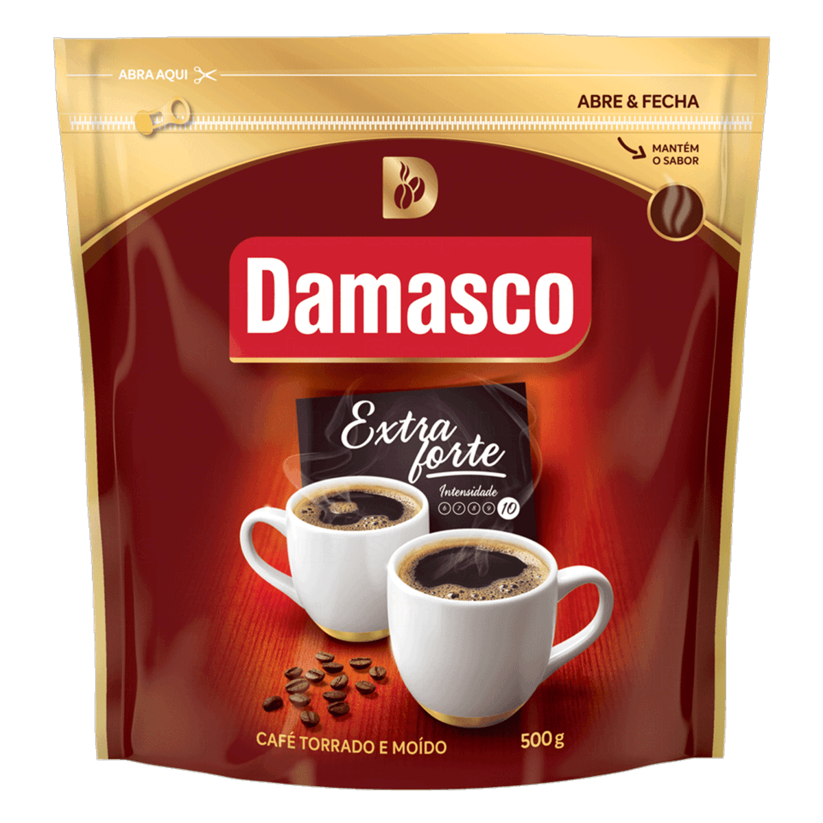 Café Torrado e Moído Extraforte Damasco Pouch 500g