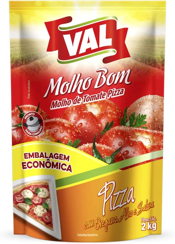 Molho De Tomate Pizza Val 2Kg