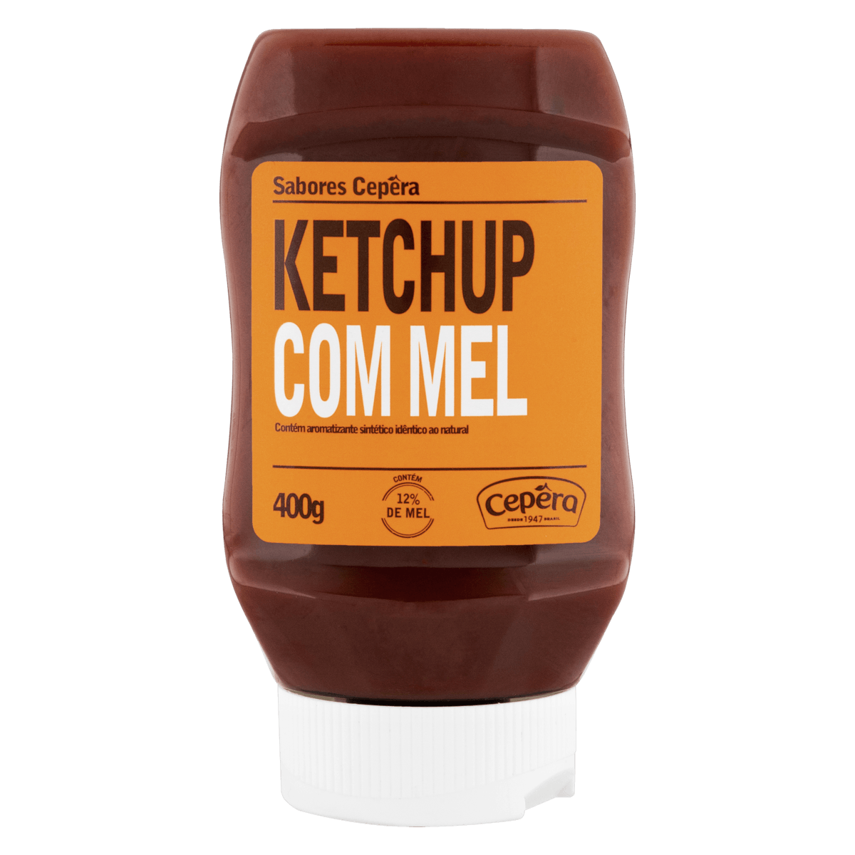 Ketchup Adoçado Com Mel Sabores Cepêra Squeeze 400g