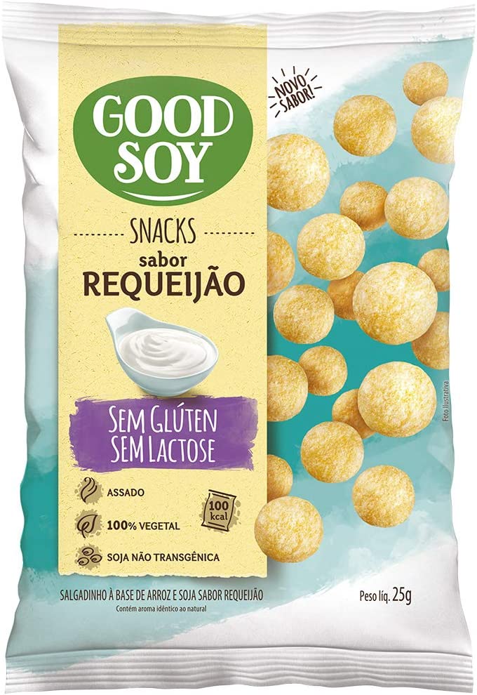Snack Assado Requeijão Sem Glúten Sem Lactose Good Soy 25g
