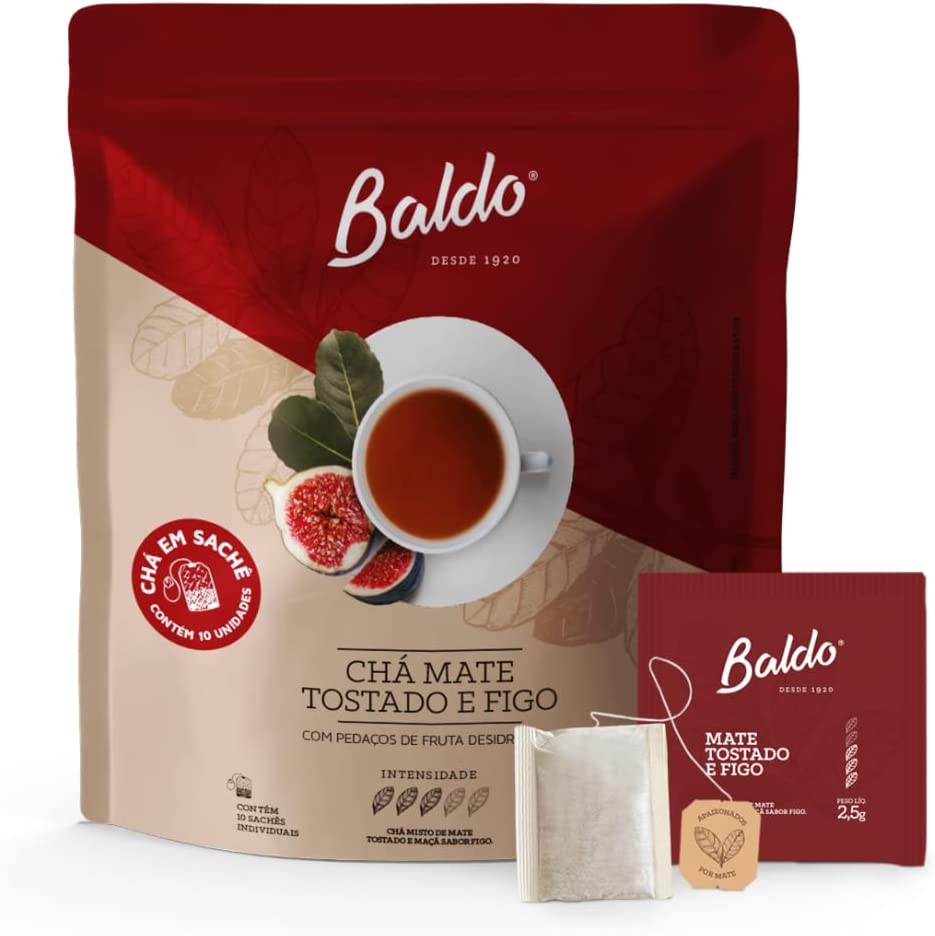 Chá Mate Tostado e Figo Baldo 25g 10 Unidades