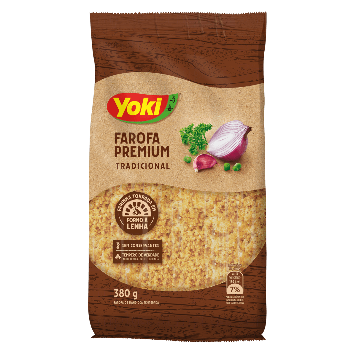 Farofa Pronta Mandioca Tradicional Premium Yoki 380g