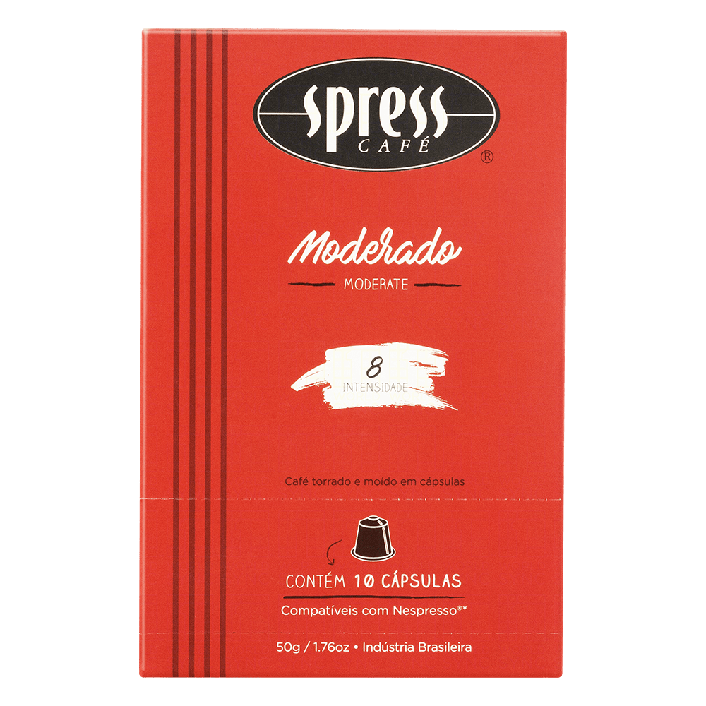 Café Cápsula Spress Moderado Caixa 50g com 10 Unidades