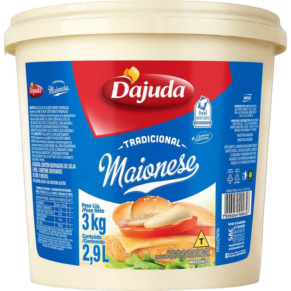 Maionese D'ajuda Balde 3Kg