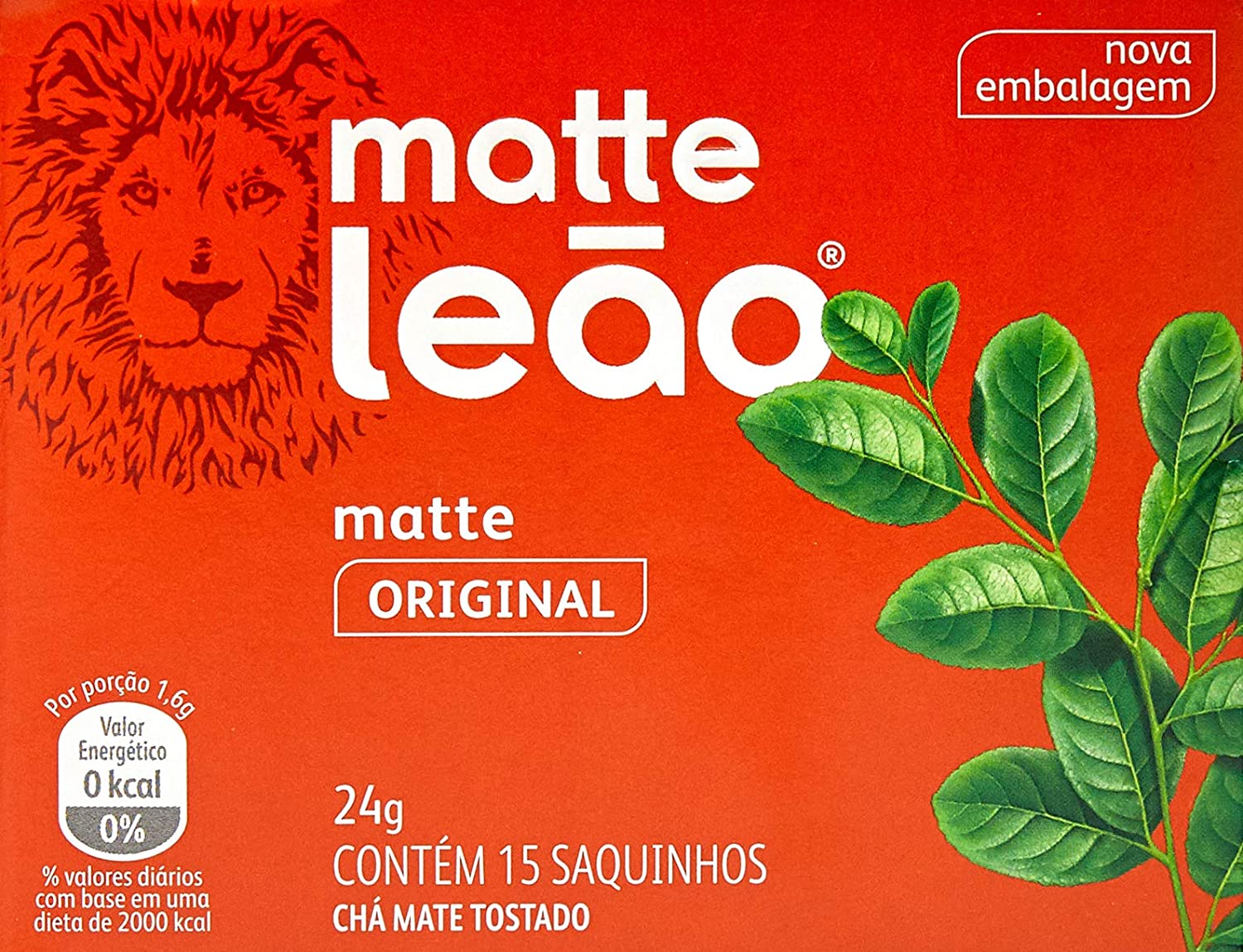 Chá Matte Leão Natural 15 Unids 24g
