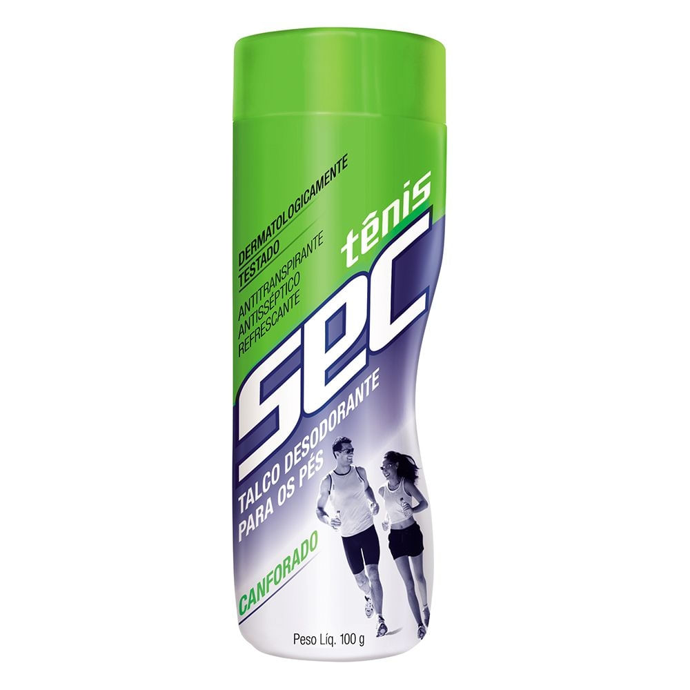 Talco Desodorante Tênis Sec Canforado 100g